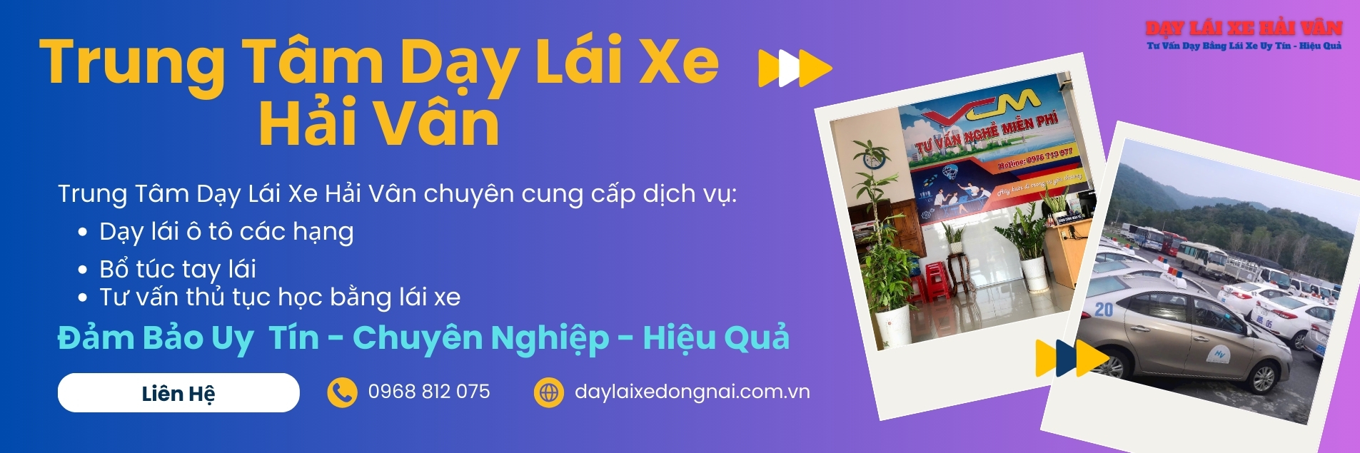 Banner Dạy Lái Xe Hải Vân - 01