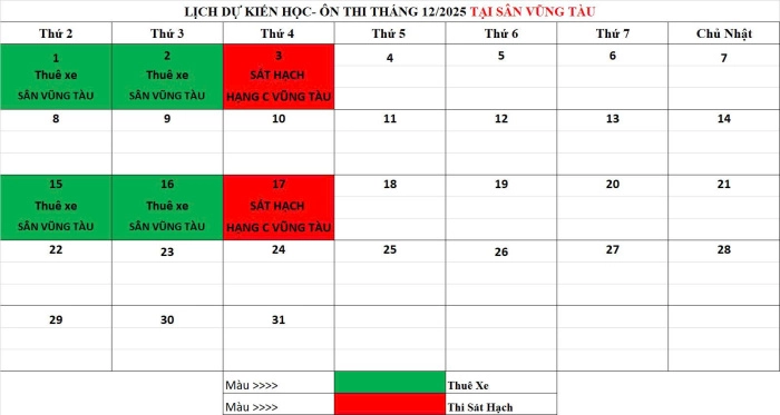 DANH SÁCH SÁT HẠCH HẠNG C THI HẢI VÂN TP.HCM (VŨNG TÀU CŨ) NGÀY 03/12/2025